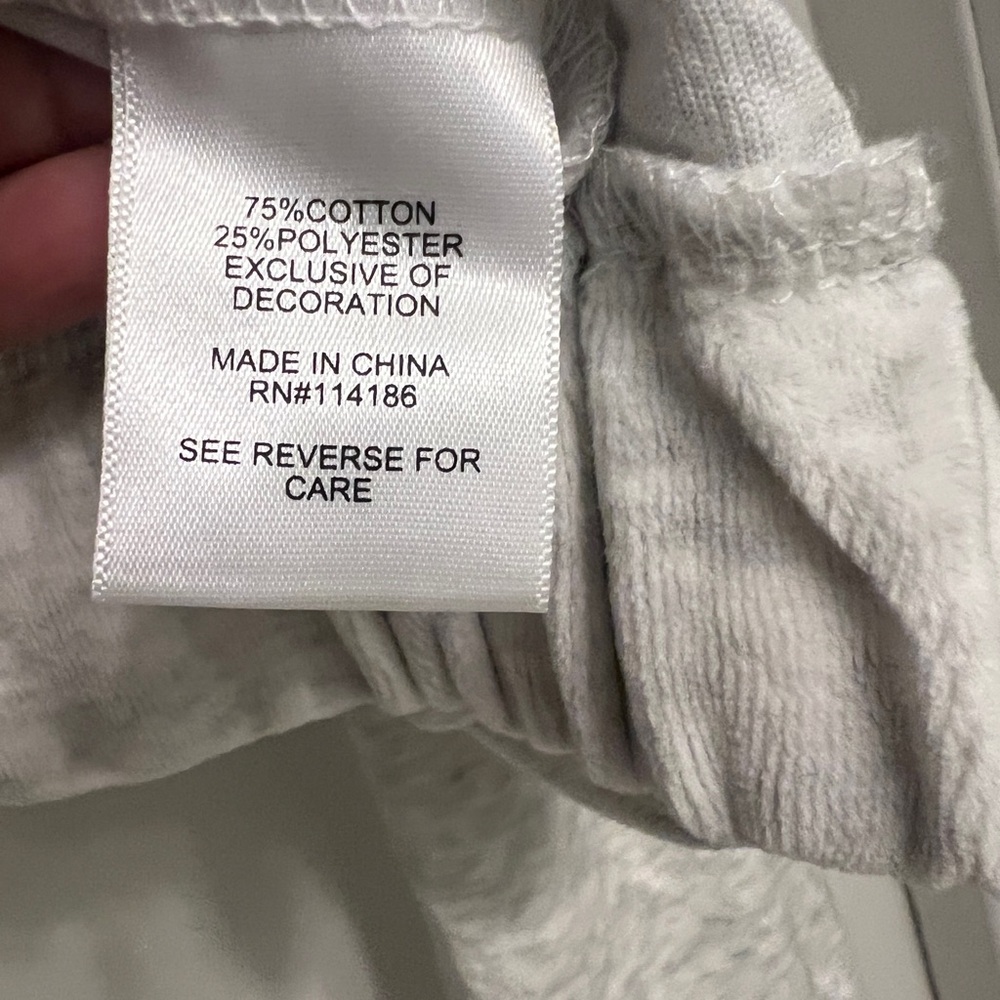 Juicy Couture Heather Gray Medium Crop Zip Hoodie - Picture 6 of 8